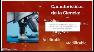 La ciencia sus características y el método científico [upl. by Kutzenco594]