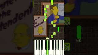 Skinner amp the Superintendent ON PIANO shorts thesimpsons steamedhams [upl. by Nevag]