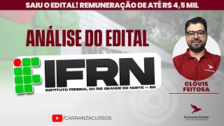 IFRN  Análise do Edital  Edital Publicado  Concurso [upl. by Tiny]