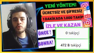 1 DAKİKADA 1000 İNSTAGRAM TAKİPÇİ  ŞİFRESİZ ÜCRETSİZ İNSTAGRAM TAKİPÇİ KASMA [upl. by Svirad381]