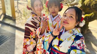 Vlog12❤️Exploring Japanese national costumekimono👘Dazaifu TenmanguShinto Shrine⛩️🙏🏻 [upl. by Darrin]