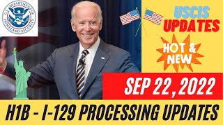 US Immigration H1B  I129 Latest Updates  Processing Times  Visa Bulletin  Sep 22  2022 [upl. by Ronym]