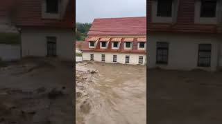 Flooding in LądekZdrój Poland 15092024 [upl. by Lose]