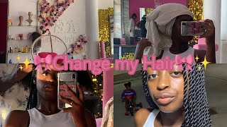 Style my hair with me✨💇🏽‍♀️ Vlog do Dia🌞🍃cuthair viral [upl. by Gonta]