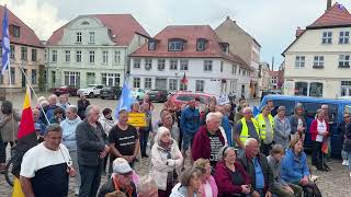 Teterow  Thomas mit seiner Rede  Ergänzungen von Colett und Reiner am 20052024 [upl. by Sadye]