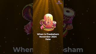 When is Pradosham November 2024 Date  shorts shortsfeed youtubeshorts [upl. by Sileray]