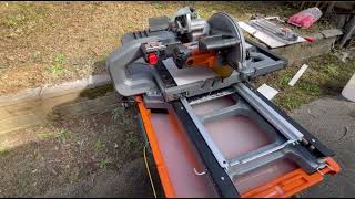 Ridgid R4092 10” wet tile saw [upl. by Eaner]