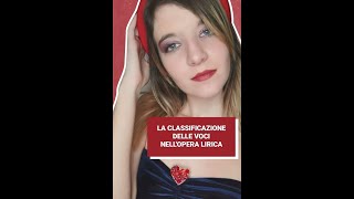 La classificazione delle voci nellopera lirica [upl. by Kathrine532]