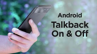 Android Talkback  How to Turn On and Off  Hadley Workshops Android TalkBack [upl. by Reinal]