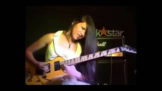 FEMALE Guitarists shredding riffing guitars with skills HD 2015 [upl. by Llertram]