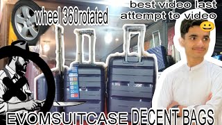 EVOM suitcases best quality wal price [upl. by Narag37]