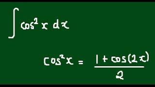 Integral of cos2x using the Half Angle Formula [upl. by Templeton]