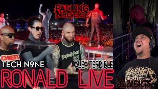 Falling In Reverse Ft Alex Terrible amp Tech N9ne RONALD live Debut at Rockville Festival FL [upl. by Eisenberg289]