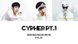 BTS방탄소년단  Cypher Pt1 Colour Coded Lyrics HanRomEng [upl. by Levison]