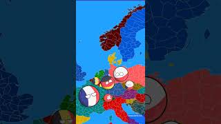 Polska vs Niemcy w świetnej animacji countryballs mapper shorts [upl. by Helms]