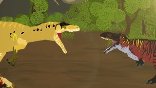 Giganotosaurus WWD vs Torvosaurus DR  Dc2 Animation [upl. by Pouncey]