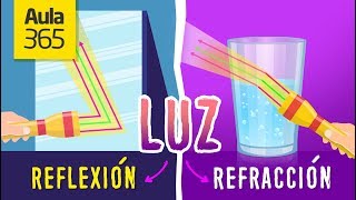 La Diferencia entre la Reflexión y Refracción de la Luz  Videos Educativos para Niños [upl. by Boyden]