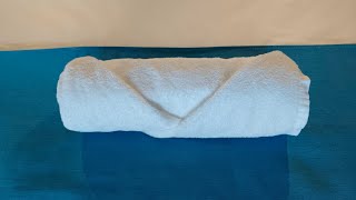 simple ways Ideas bath towel foldingsimple towel design for hotelRB LOVEviralvideo [upl. by Shreve911]