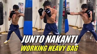 Junto Nakatani Working The Heavy Bag [upl. by Okime]