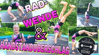 HANDSTANDÜBERSCHLAG amp RADWENDE Mavies Turnstunde [upl. by Oetsira]