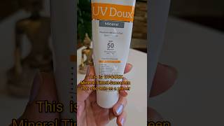 Looking for a makeup alternative UVDOUX Mineral Sunscreen is the answerUVDouxSunscreen Spf50 [upl. by Ardnuahc]