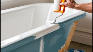 How to quickly and easily paint a bathtub [upl. by Avram768]