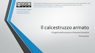 Strutture in ca  Progetto della sezione a Flessione  1° parte [upl. by Aneele773]