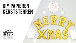 DIY voor Kerst  Maak de mooiste papieren Kerststerren [upl. by Jolenta]