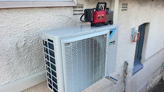 Installing and commissioning DAIKIN R32 Ductless Mini Split AIR CONDITIONER [upl. by Amej]