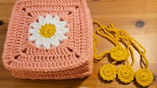 How to crochet a Daisy Granny Square [upl. by Eniluqaj]