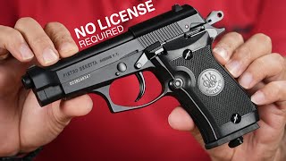 This is Blowback Air Gun  No License Required Beretta Mod 84 FS Co2 BB 177 cal air pistol [upl. by Idram898]