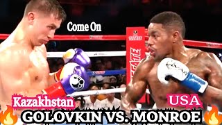 Fierce Battle Of Gennady Golovkin Vs Willie Monroe Jr Highlights [upl. by Aissilem810]