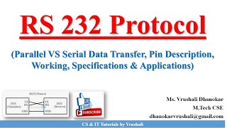 PA 41 RS 232 Protocol  Communication Protocol  Parallel VS Serial Data Transfer [upl. by Froma]