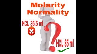 Molar and Normal Solution [upl. by Mallon]