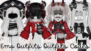 Emo Outfits IdeasOUTFITS CODES w Links Roblox berry Avenue outfit codes [upl. by Elsi357]