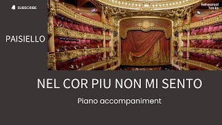 Paisiello Nel cor piu non mi sento Piano accompaniment [upl. by Ydaf]