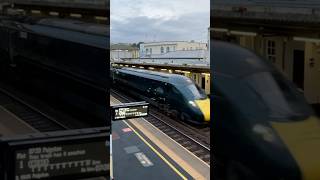 GWR class 802 clattering through Dawlish Station on the Penzance to Paddington service 802017006 [upl. by Figge]