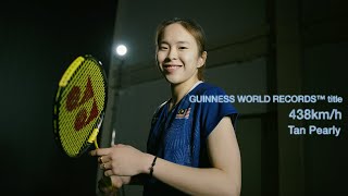 Badminton Smash GUINNESS WORLD RECORD  Tan Pearly [upl. by Karyl133]