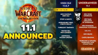 111 NEW DUNGEON AND RAID ANNOUNCED  2025 WOW ROADMAP RELEASED  Warcraft Direct Summary [upl. by Etnauq]