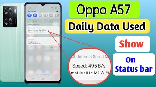 Oppo a57 Enable daily data Used  Oppo a57 Enable Data Usage Notification Bar [upl. by Gertruda]