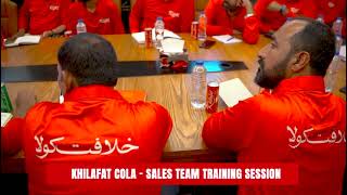 Khilafat Cola Sales Team Training session At Khilafat Cola head office Lahore [upl. by Kceb]