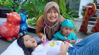 JUALJUALAN ES KRIM DAN PERUT KU BUNCIT 😭 MAIN DOKTER DOKTERAN  Drama  Salsa and Family [upl. by Stanwin521]