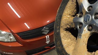 Deep Cleaning My Wifes Suzuki SX4 Rallycross Car [upl. by Yevol870]