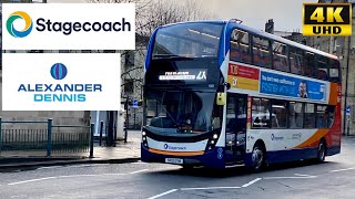 Stagecoach 2X Morecambe to Lancaster via Bypass Alexander Dennis Enviro400MMC 11205SK19EVM [upl. by Anairt169]