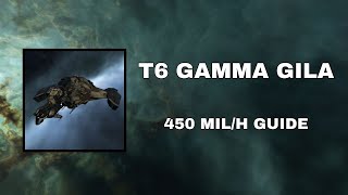 EVE Online Easy To Use T6 Gamma Gila full Guide  450milh [upl. by Cresa]