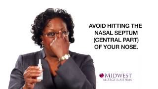 Proper Use of Nasal Spray [upl. by Eberta]