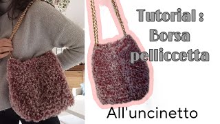 TUTORIAL Borsa Pelliccetta uncinetto con base rigida [upl. by Chadbourne]