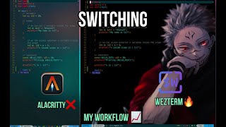 Switch Alacritty To WezTerm 🔥  Simple Customisation  D Code [upl. by Griffin]