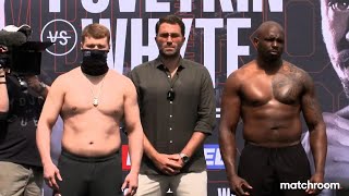 Alexander Povetkin vs Dillian Whyte 2 WEIGHIN  Rumble on the Rock [upl. by Nikoletta]