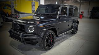 Fantastic 2022 Mercedes G63 For SaleFlat BlackRed Diamond Stitch Leather and LOADED with Options [upl. by Dnomaid]